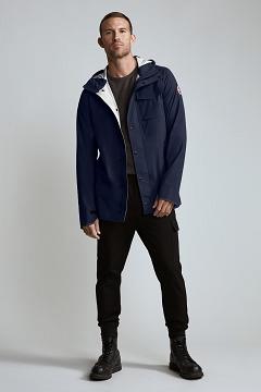 Chamarras Canada Goose Hombre Outlet - Nanaimo Chubasquero Azul Oscuro Marino WU7046839